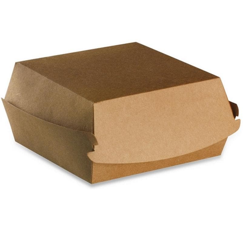 Webstar Take-away-Box, Papier/Karton – 1575 ml, 150 × 150 × 70 mm, braun – 100 Stk.