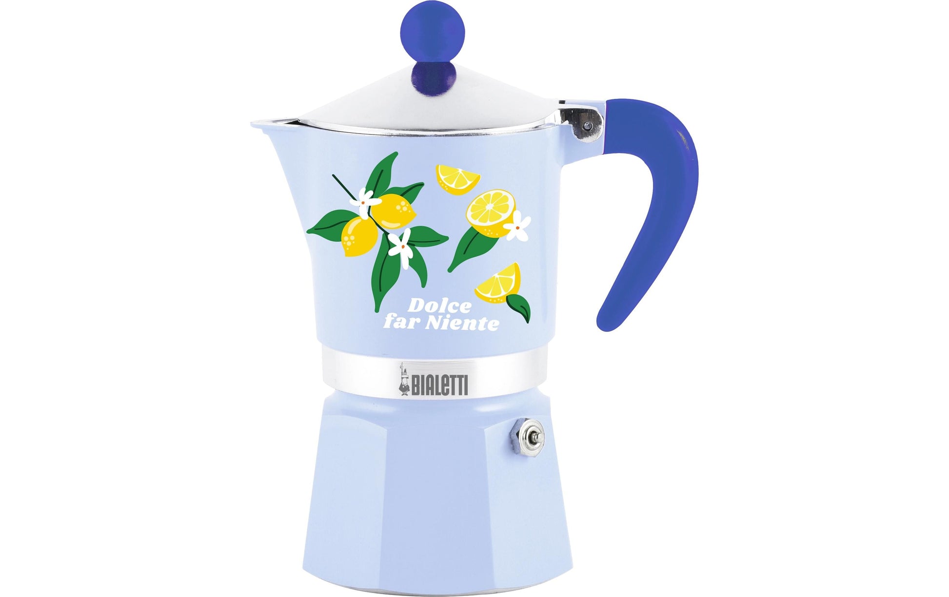 Bialetti Moka Rainbow French Press / Kaffeebereiter – 3 Tassen, Aluminium/Edelstahl, Blau/Gelb/Grün
