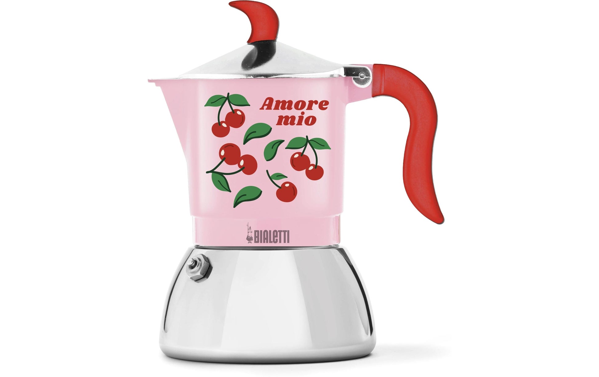 Bialetti French Press / Kaffeebereiter – für Elektro, Gas, Glaskeramik, 2 Tassen, Rosa