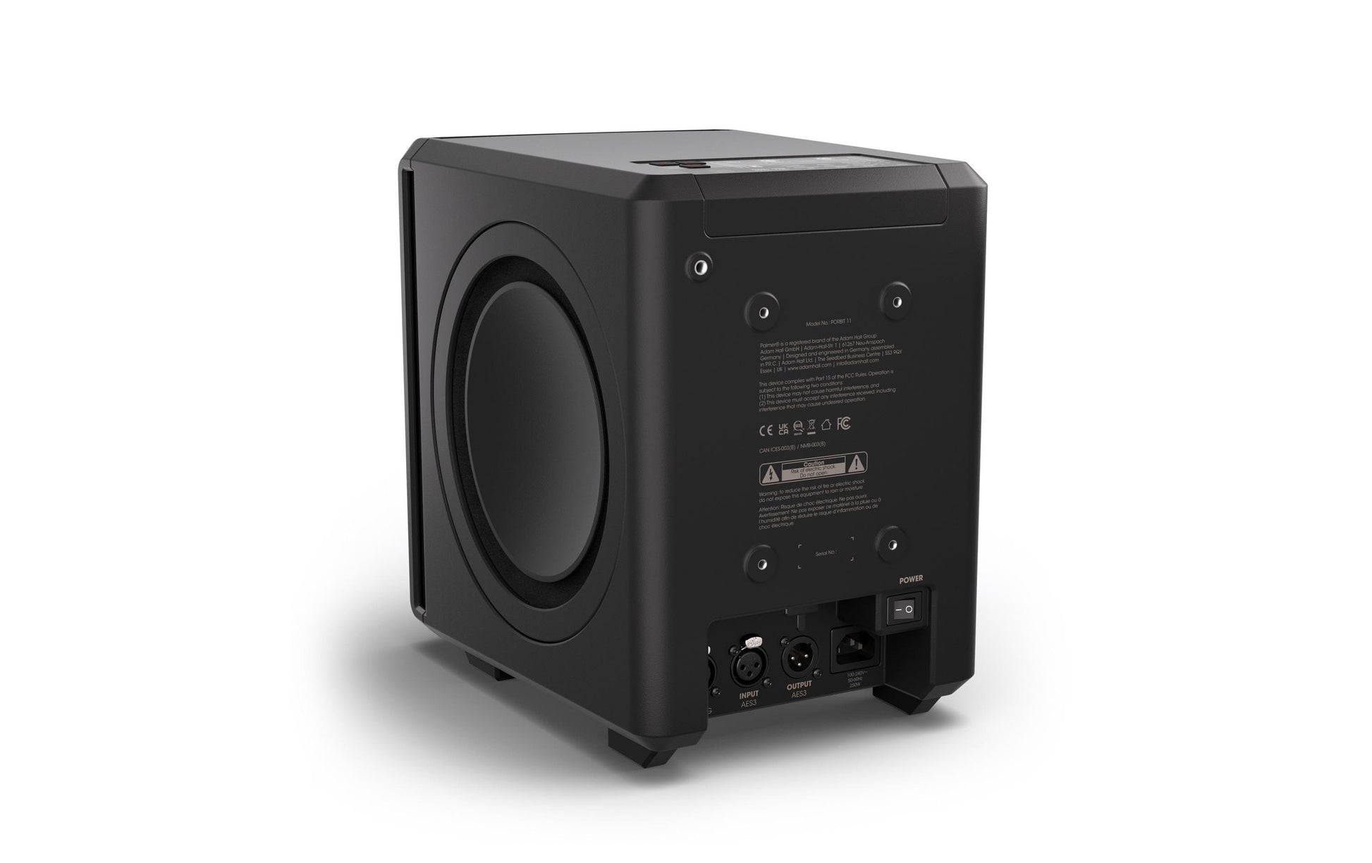 Palmer Studio Monitor Orbit 11 – Aktivlautsprecher – 3-Wege, 1000 W, Schwarz