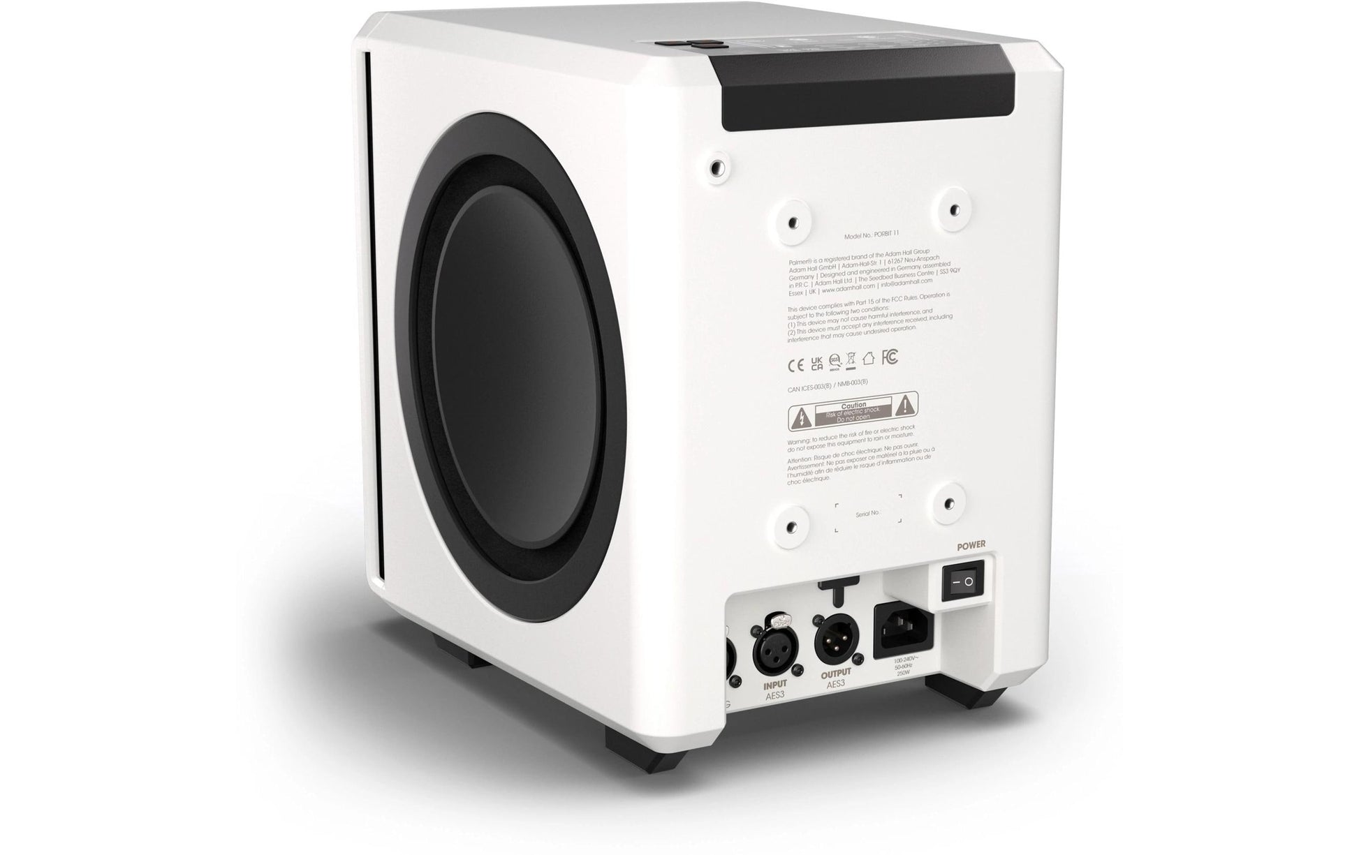 Palmer Orbit 11 – Studio-Monitor – 3-Wege, 1000 W, Weiss