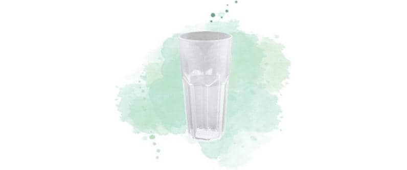 Webstar Becher PP, 8-eckig – 3,4 dl, transparent – 30 Stk.