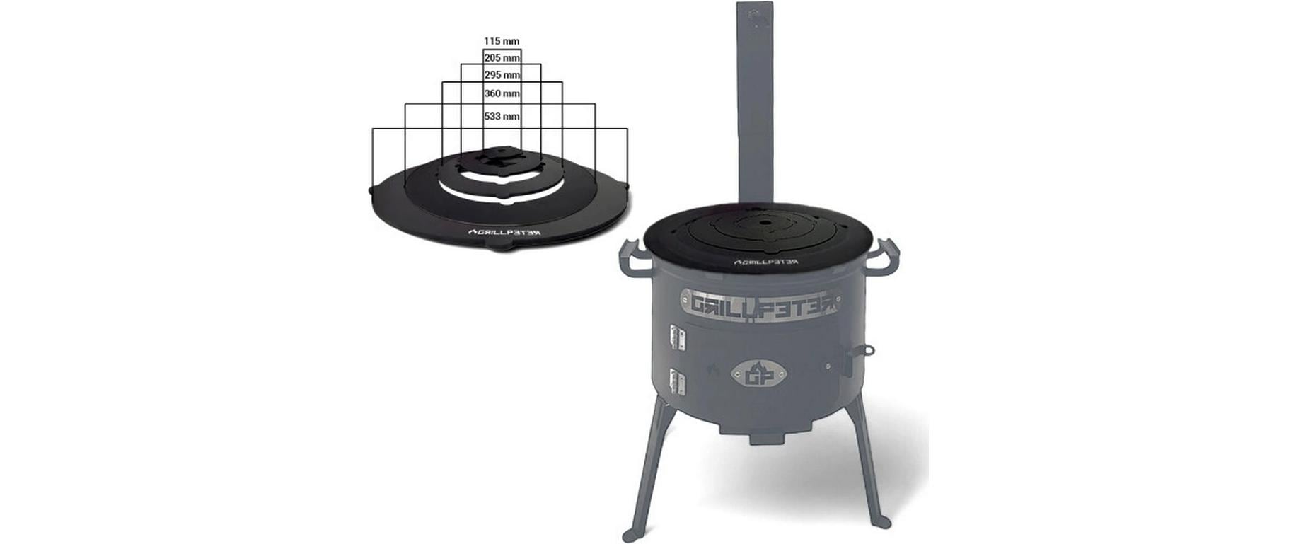 Grillpeter Fonduepfanne Utschak – Ø 50 cm, Stahl