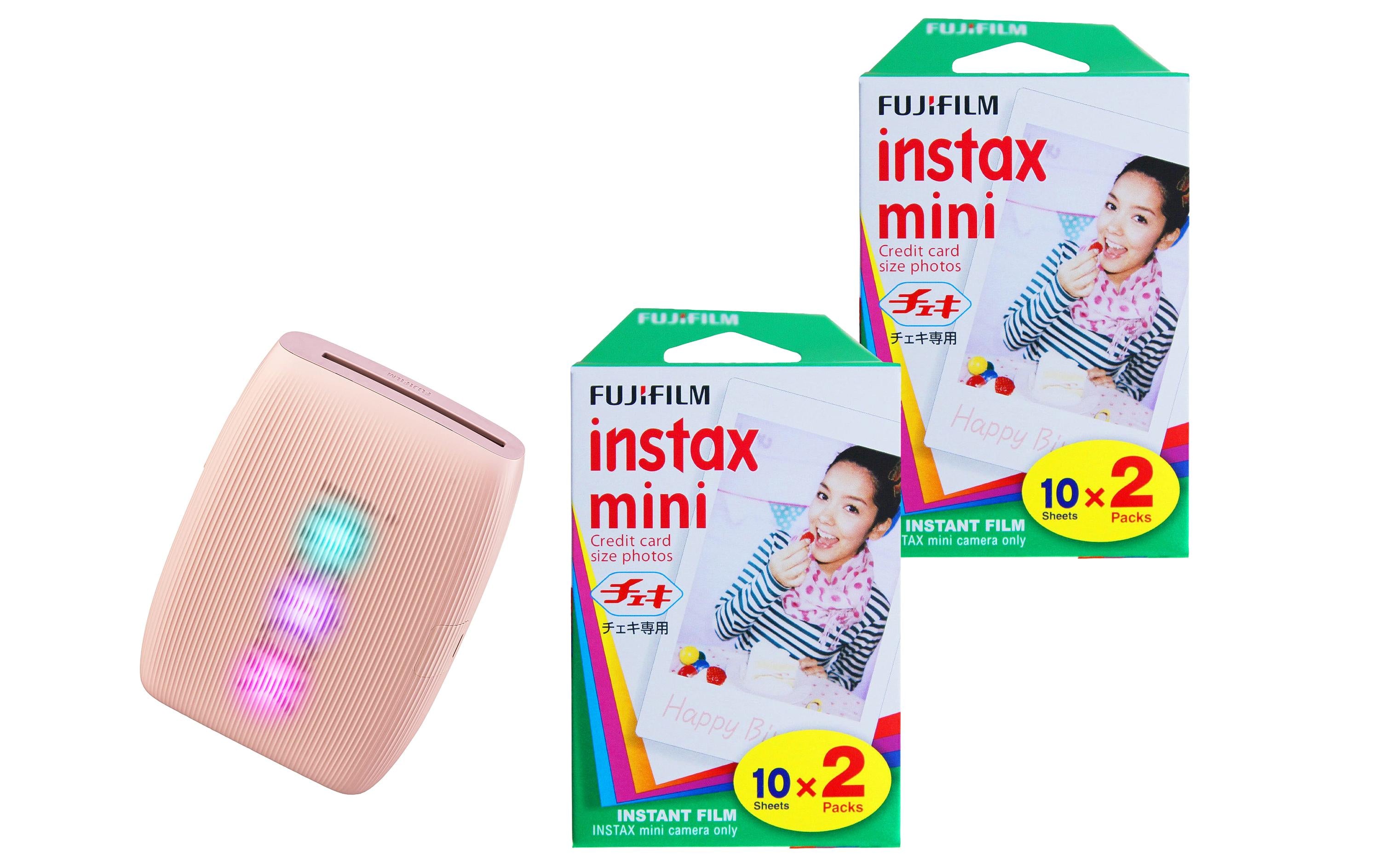 Fujifilm Instax Mini Link 3 – Fotodrucker – Thermodirekt, 6,2 × 4,6 cm, Bluetooth, Rosa