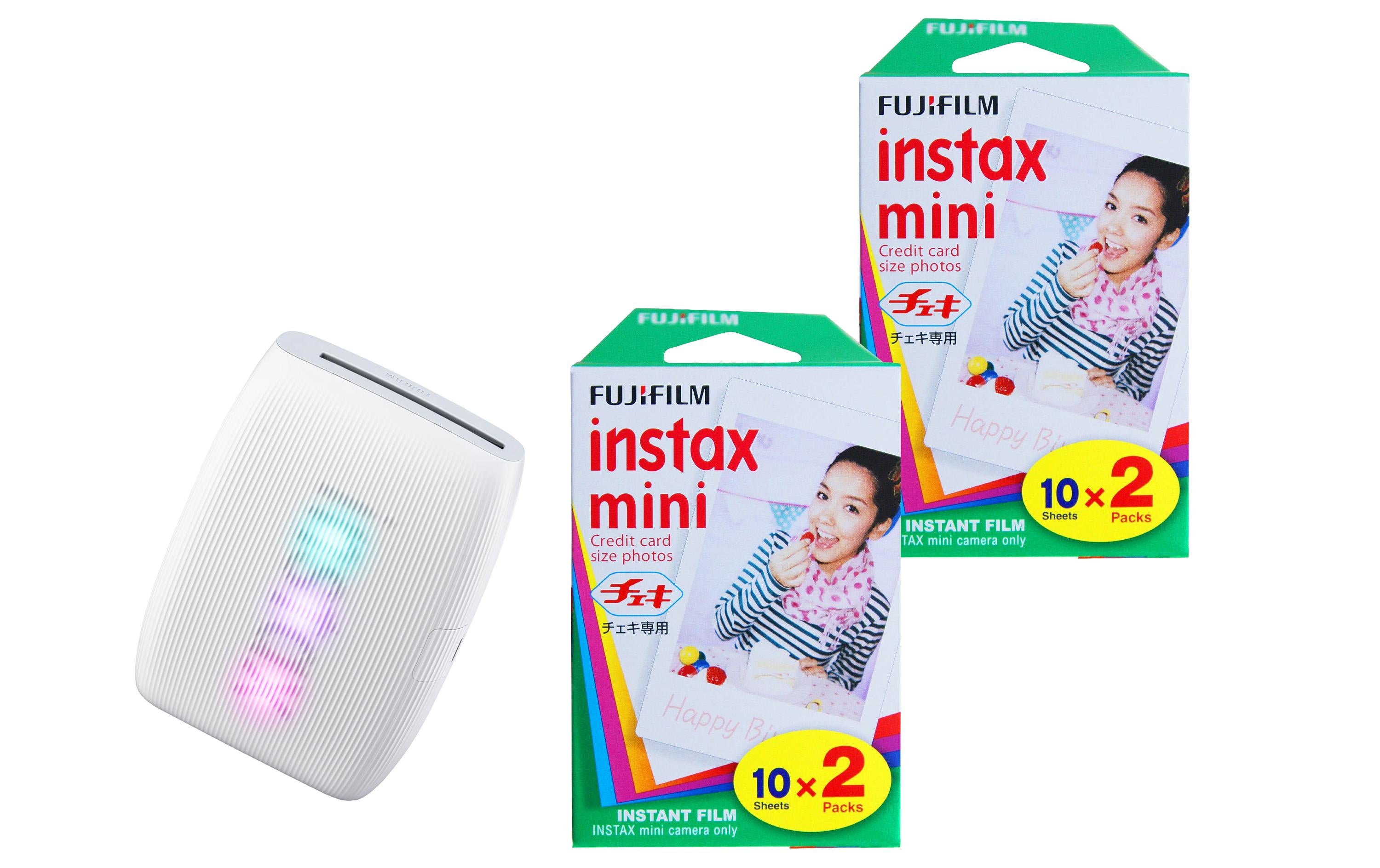 Fujifilm Instax Mini Link 3 – Fotodrucker – Thermodirekt, 6,2 × 4,6 cm, Bluetooth, Weiss