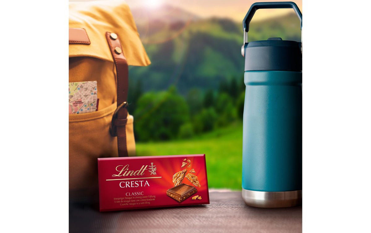 Lindt Cresta Schokolade – Milch, Haselnuss & Nougat – 100 g