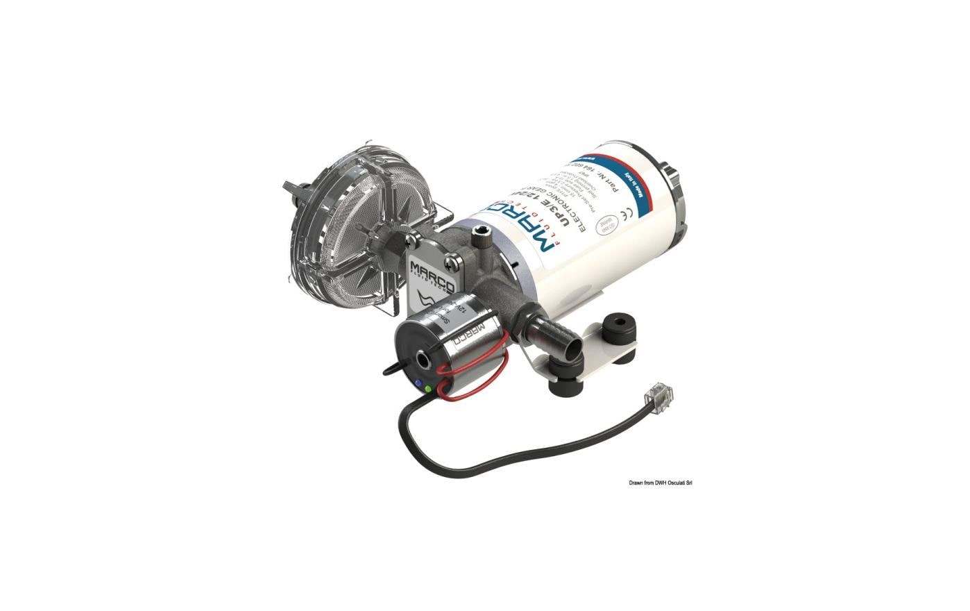 Marco Wasserpumpe UP3/E – Fördermenge 15 l/min, Förderhöhe 1,5 m, 12–24 V