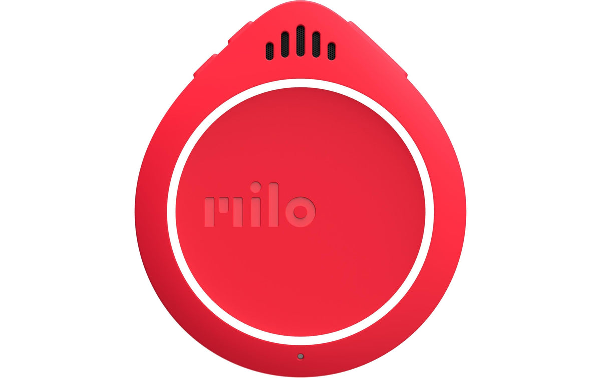 Milo 1 - Funkgerät, 14 h Akkulaufzeit, Clip-/Lenkerbefestigung, Bluetooth, 3,5 mm Klinke, USB-C, rot