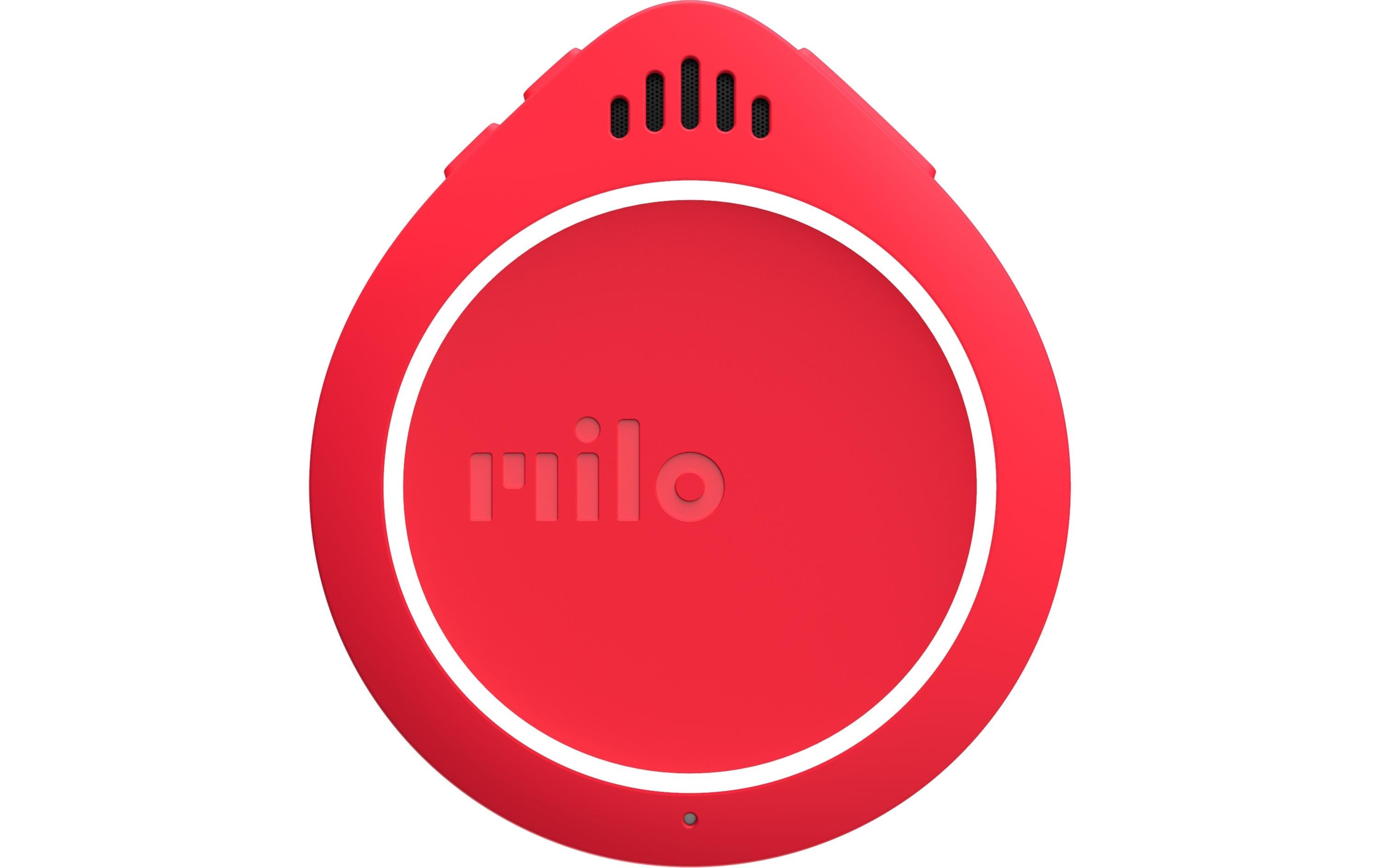 Milo 1 - Funkgerät, 14 h Akkulaufzeit, Clip-/Lenkerbefestigung, Bluetooth, 3,5 mm Klinke, USB-C, rot