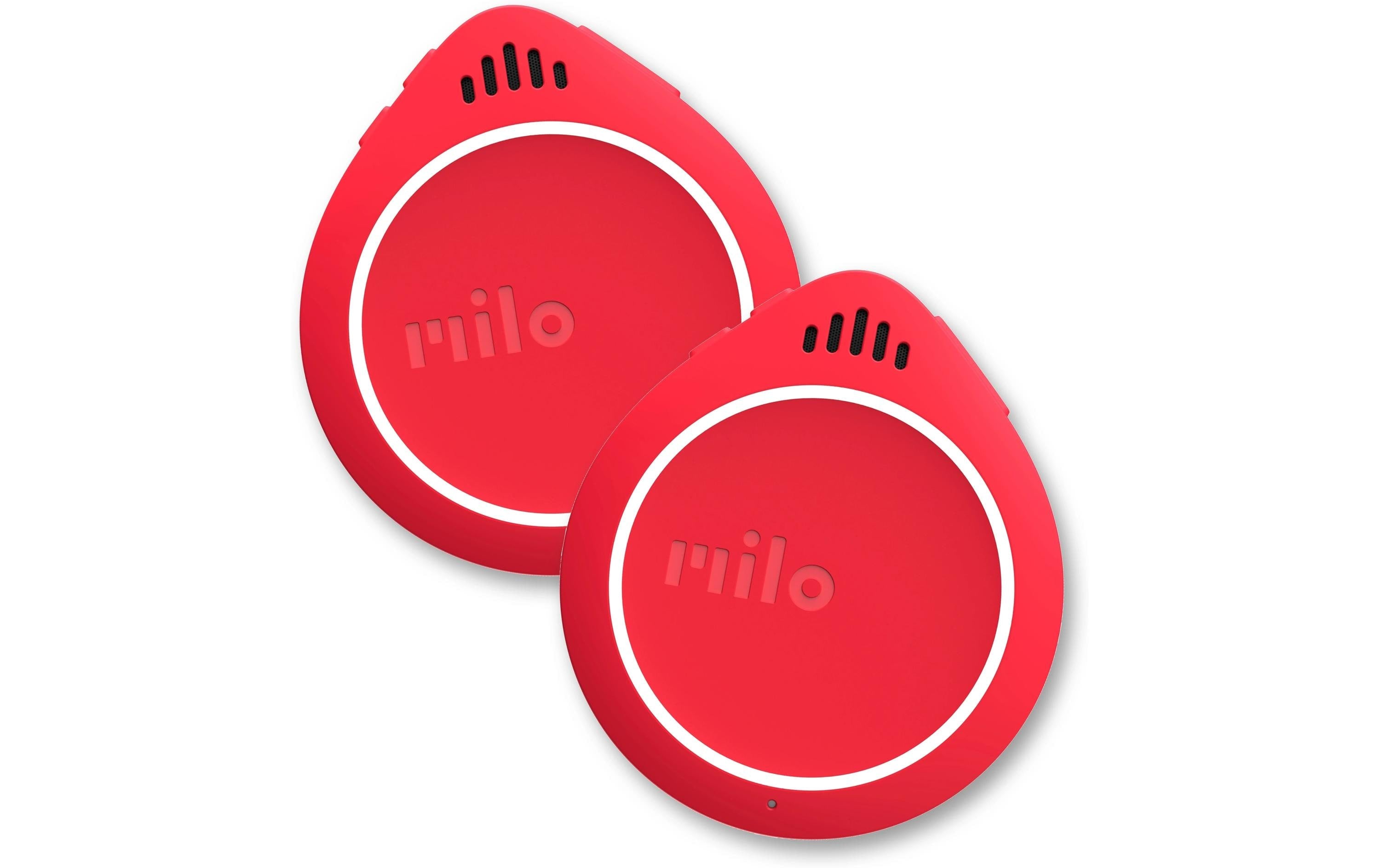 Milo 1 Action-Kommunikator – Funkgerät (Set), Akkubetrieb, Sprechzeit bis 14 h, USB-C, Clip/Lenker, Rot
