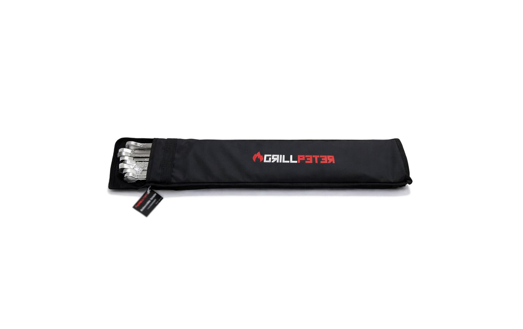 Grillpeter Schaschlikspiesse 20 Stk., 50 cm, Edelstahl, Silber
