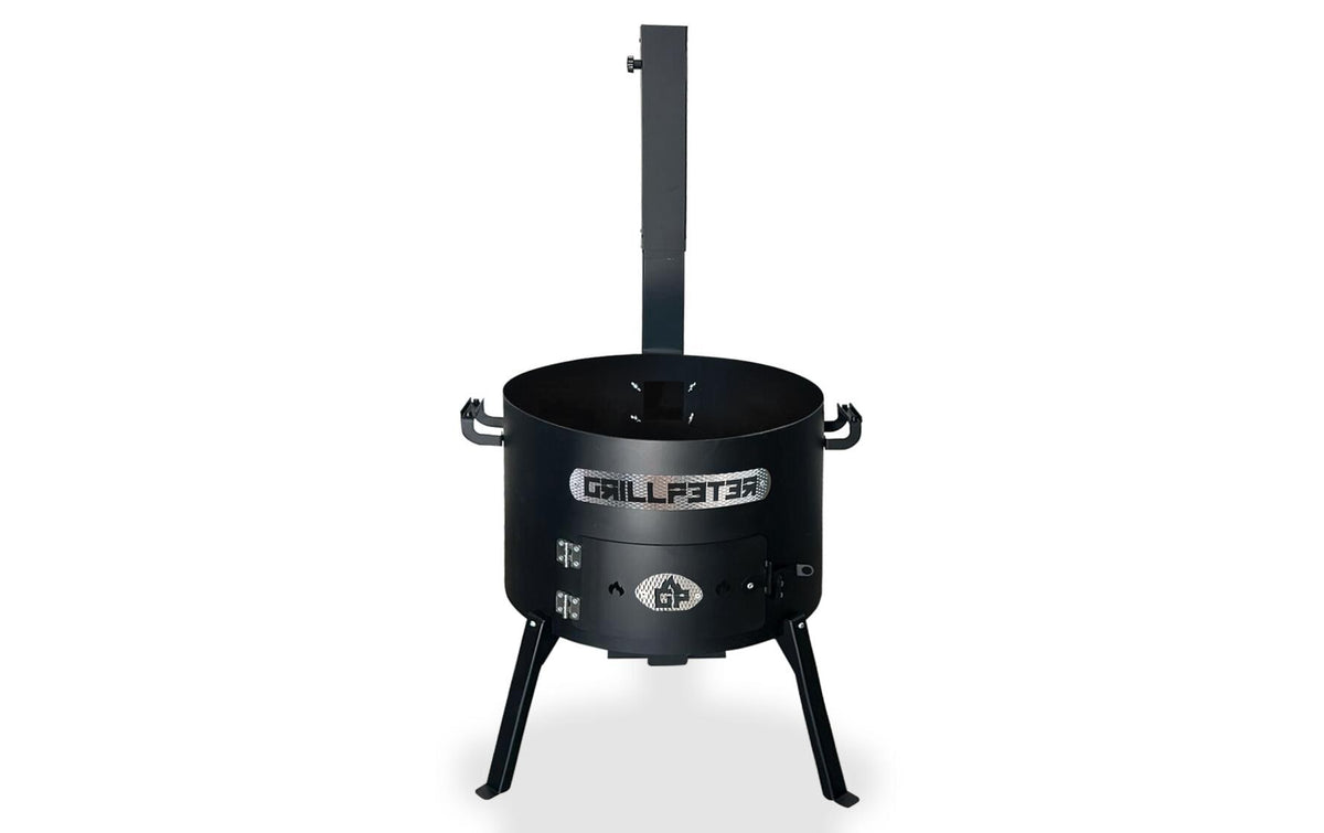 Grillpeter Feuerschale Ø50 × 120 cm, Stahl, schwarz, für Kazan