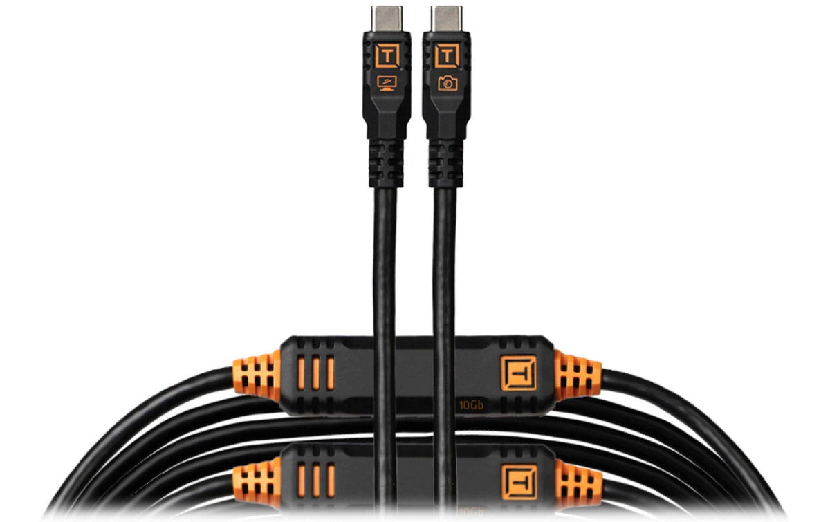 Tether Tools USB-C Kabel – 9,4 m – Gerade – Schwarz