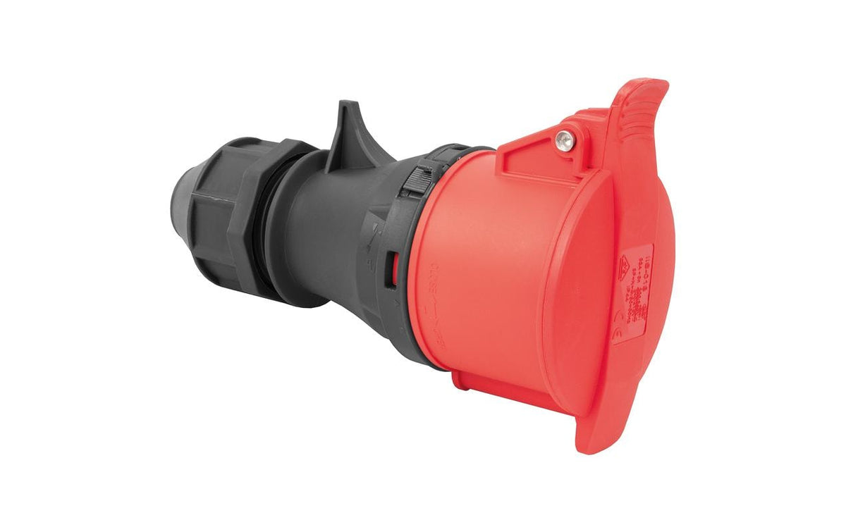 Steffen Adapterkabel, CEE 32-5 zu CEE 32-5, IP44, 400 V 6h – Grau/Rot