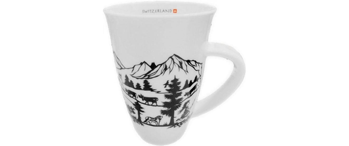Creanorm Kaffeetasse – 400 ml, Ø 8 cm, H 12,5 cm, Porzellan, Weiss, spülmaschinenfest