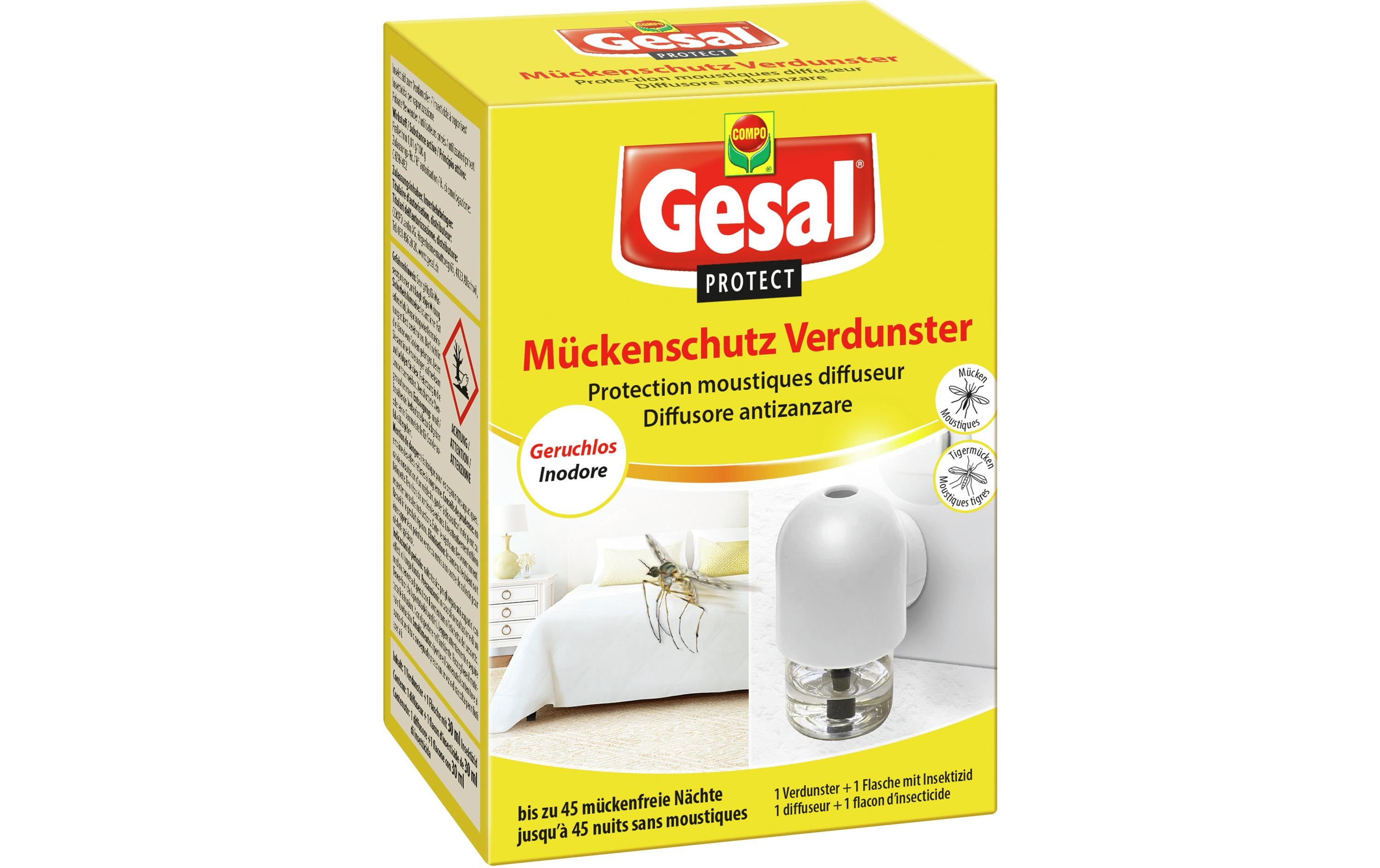 Gesal Insektenfalle – 9,6 × 6,2 × 13,8 cm – für Mücken