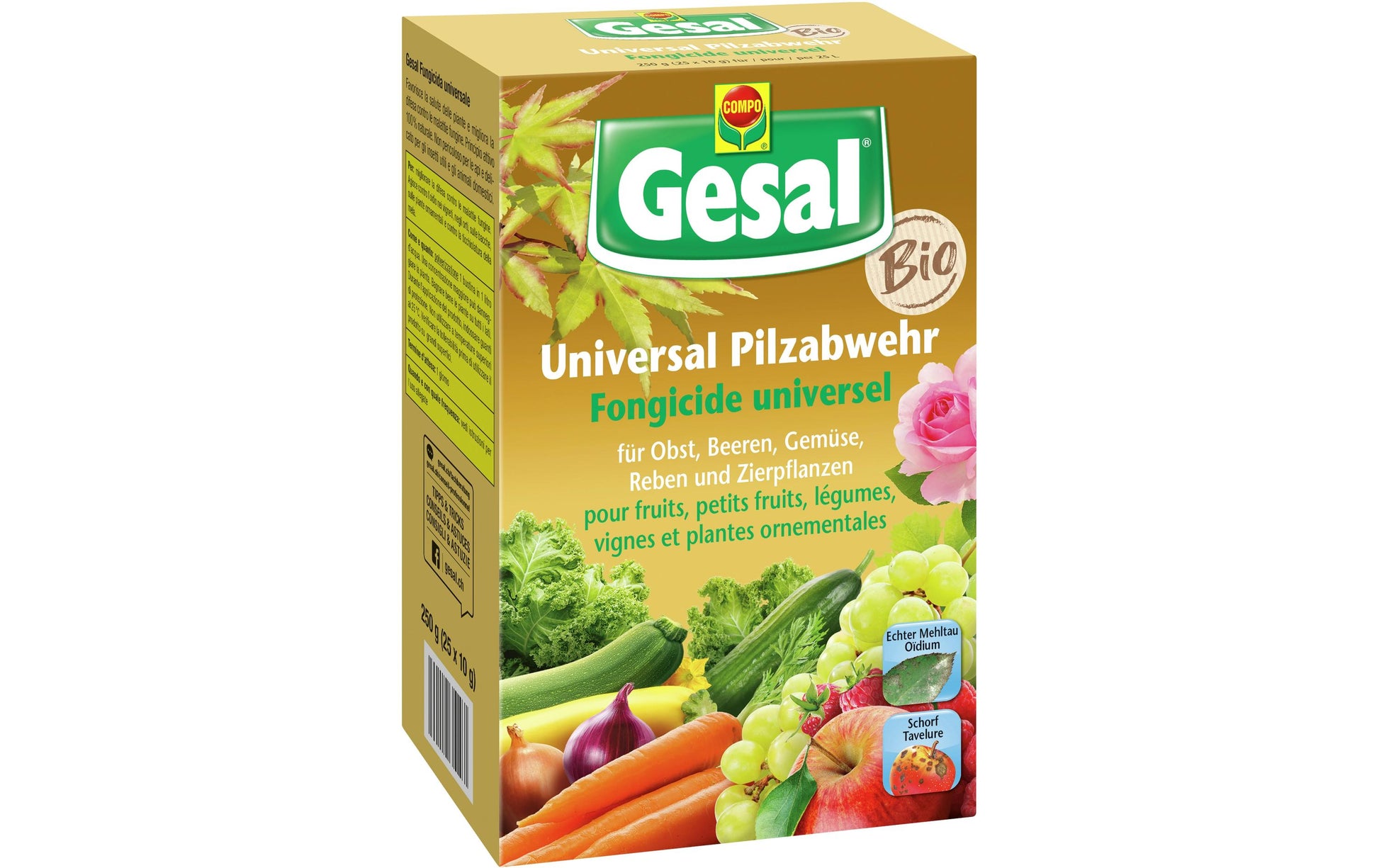 Gesal Pilzabwehr – Pulver (Granulat) – 25 Stk. – 990 g/kg Natriumhydrogencarbonat – Bio – für Pilzkrankheiten