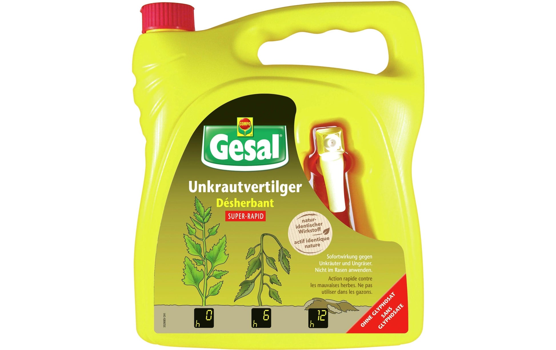 Gesal SUPER-RAPID RTU Unkrautvertilger – 3000 ml – für Unkraut