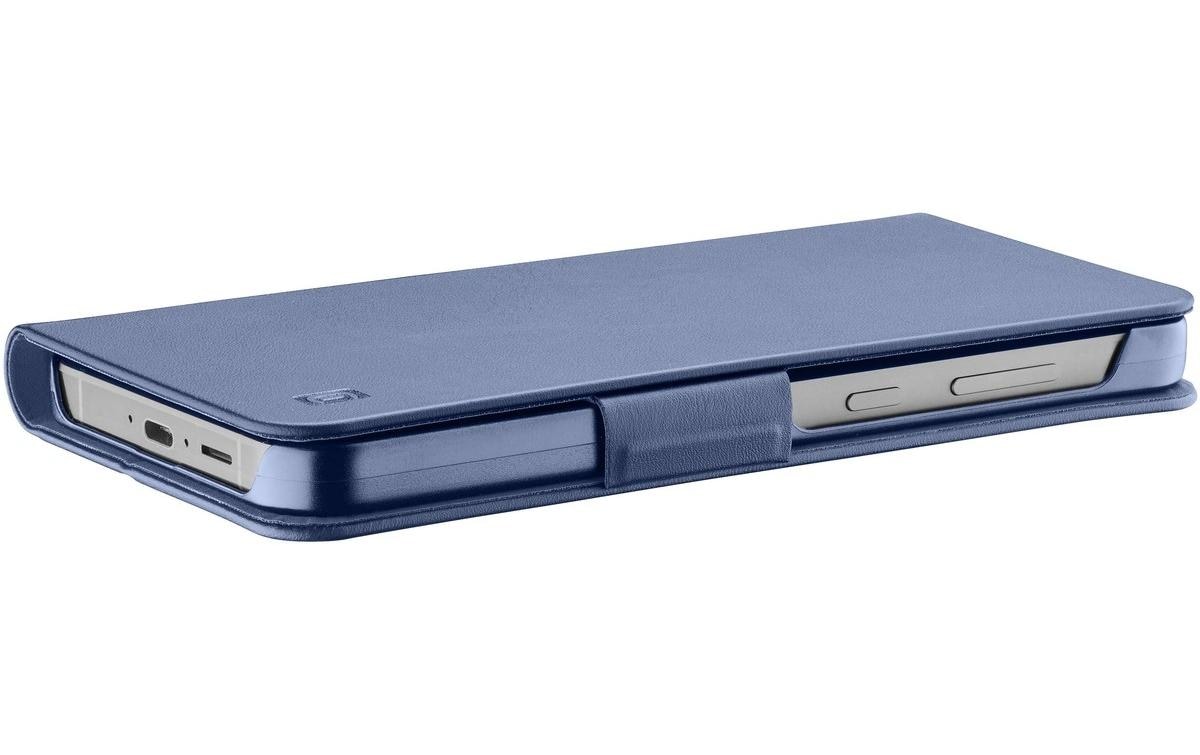 Cellularline Book Case 3 Folio – für Samsung Galaxy S26, mit Kartenfach, PU, Blau, Magnetverschluss