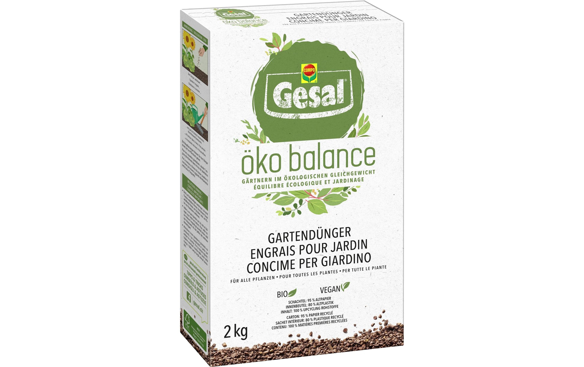 Gesal Gartendünger, Granulat, Bio – 2 kg