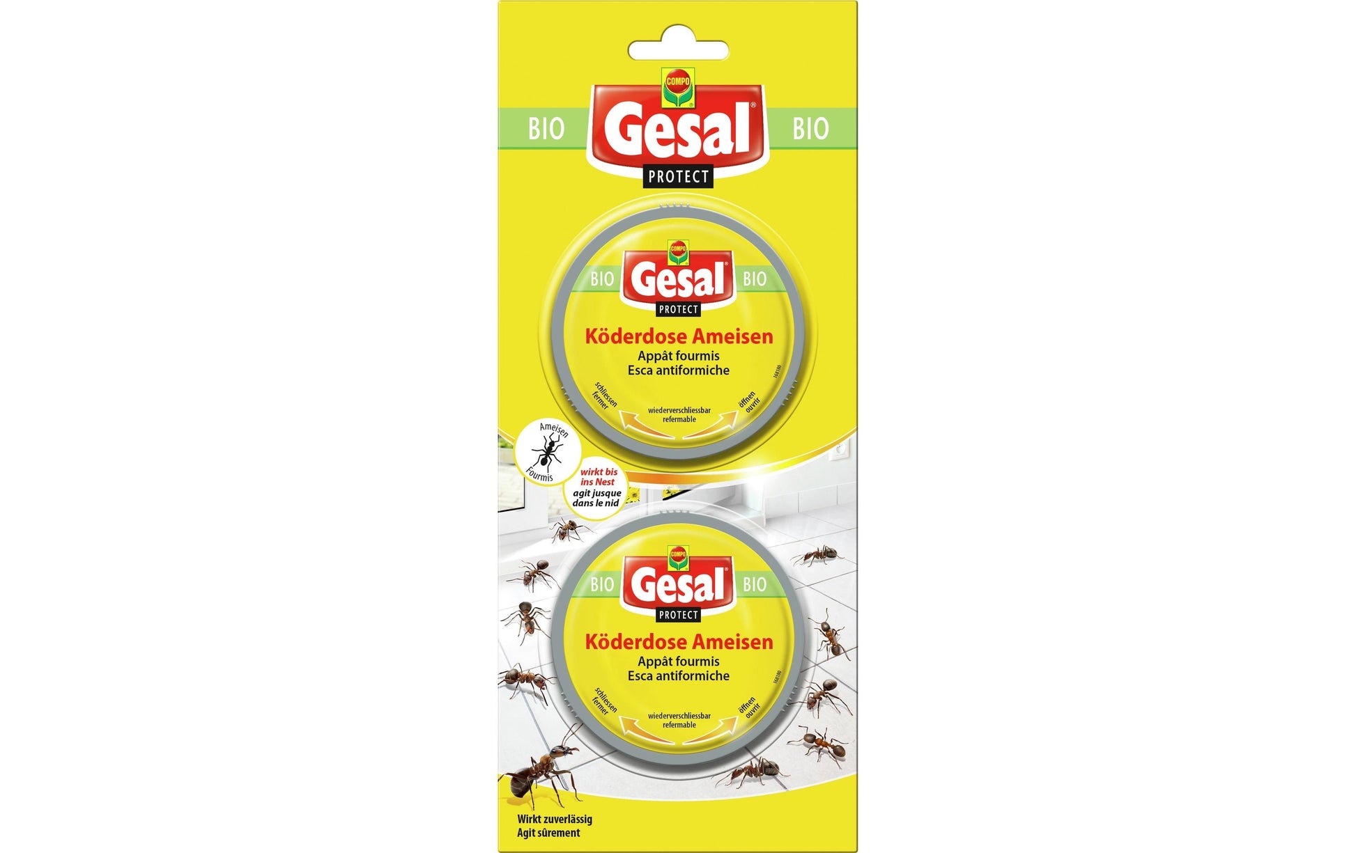 Gesal Insektenfalle Köderdose – für Ameisen – 2 Stk.
