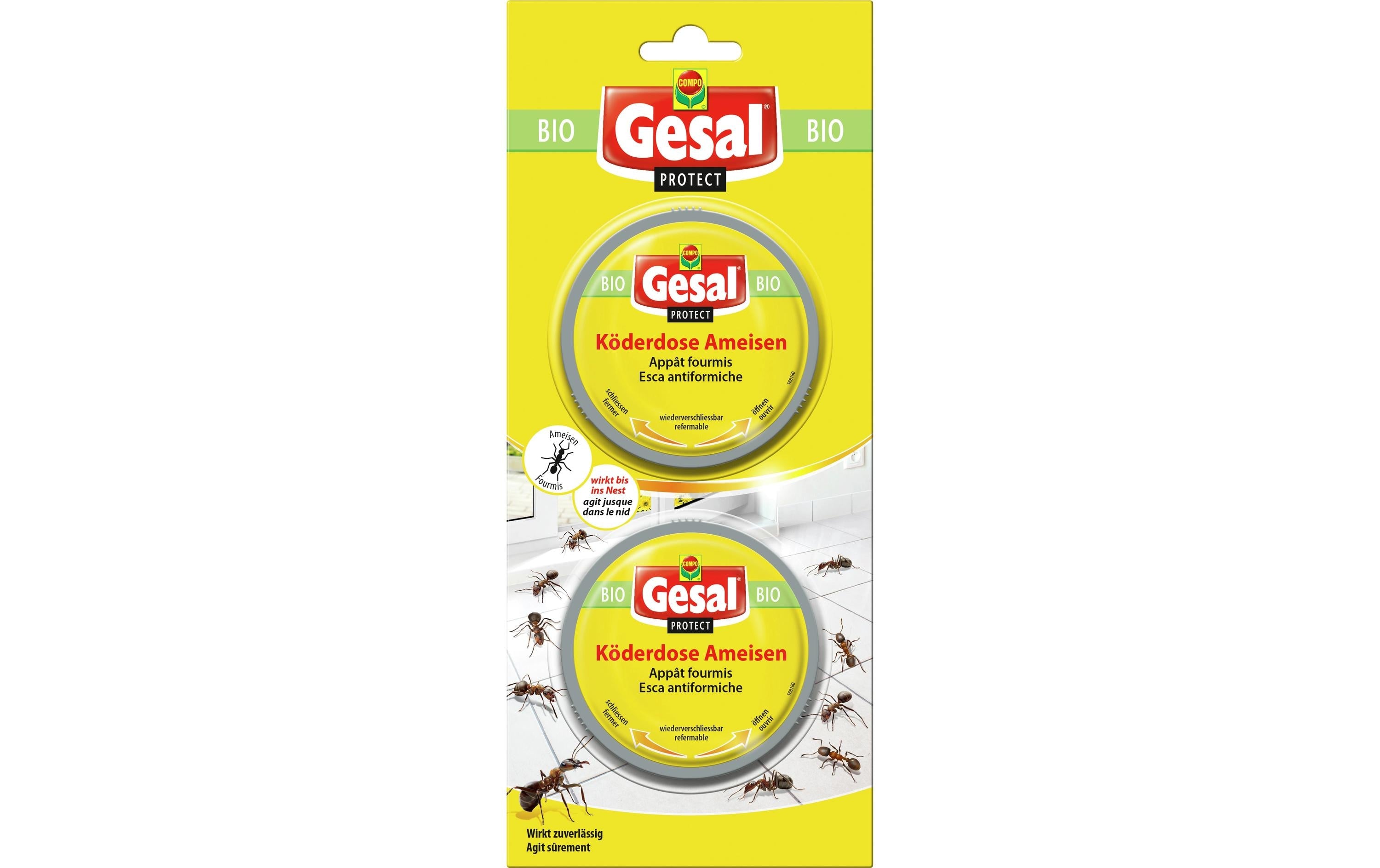 Gesal Insektenfalle Köderdose – für Ameisen – 2 Stk.