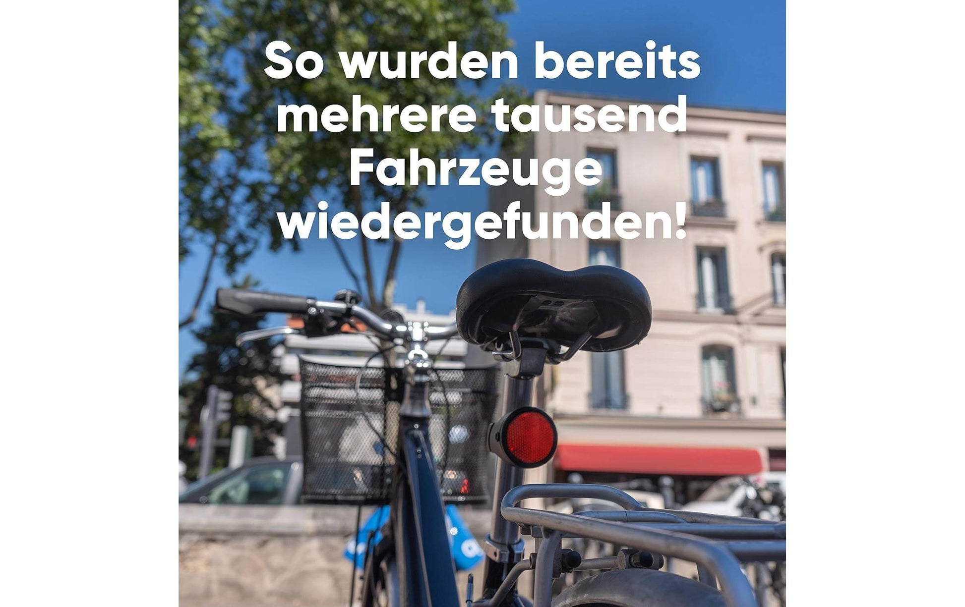 Invoxia GPS Bike Tracker – Schwarz, für Android, iPhone