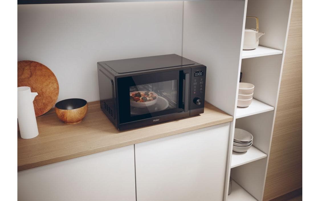 Haier Grill-Mikrowelle HAMCI29S4TB/ST – 29 l, Grill & Heissluft, 900 W – schwarz