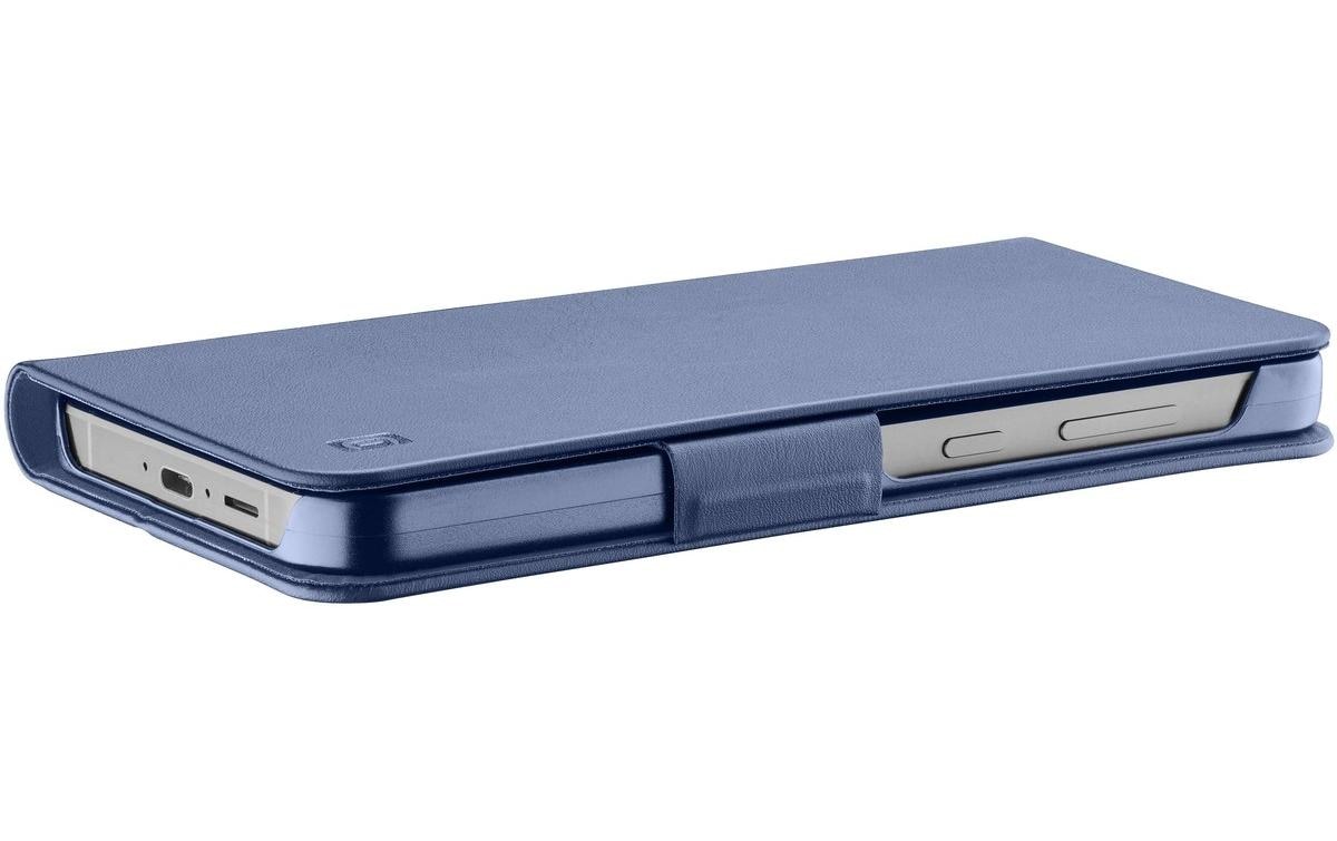 Cellularline Book Case 3 Folio – für Samsung Galaxy S26, mit Kartenfach, PU, Blau, Magnetverschluss