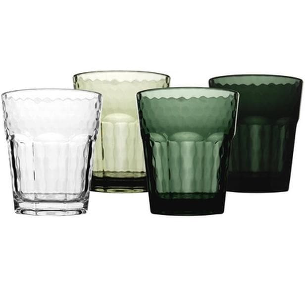 Bo-Camp Trinkglas – 4er Set, 200 ml, Kunststoff, Grün