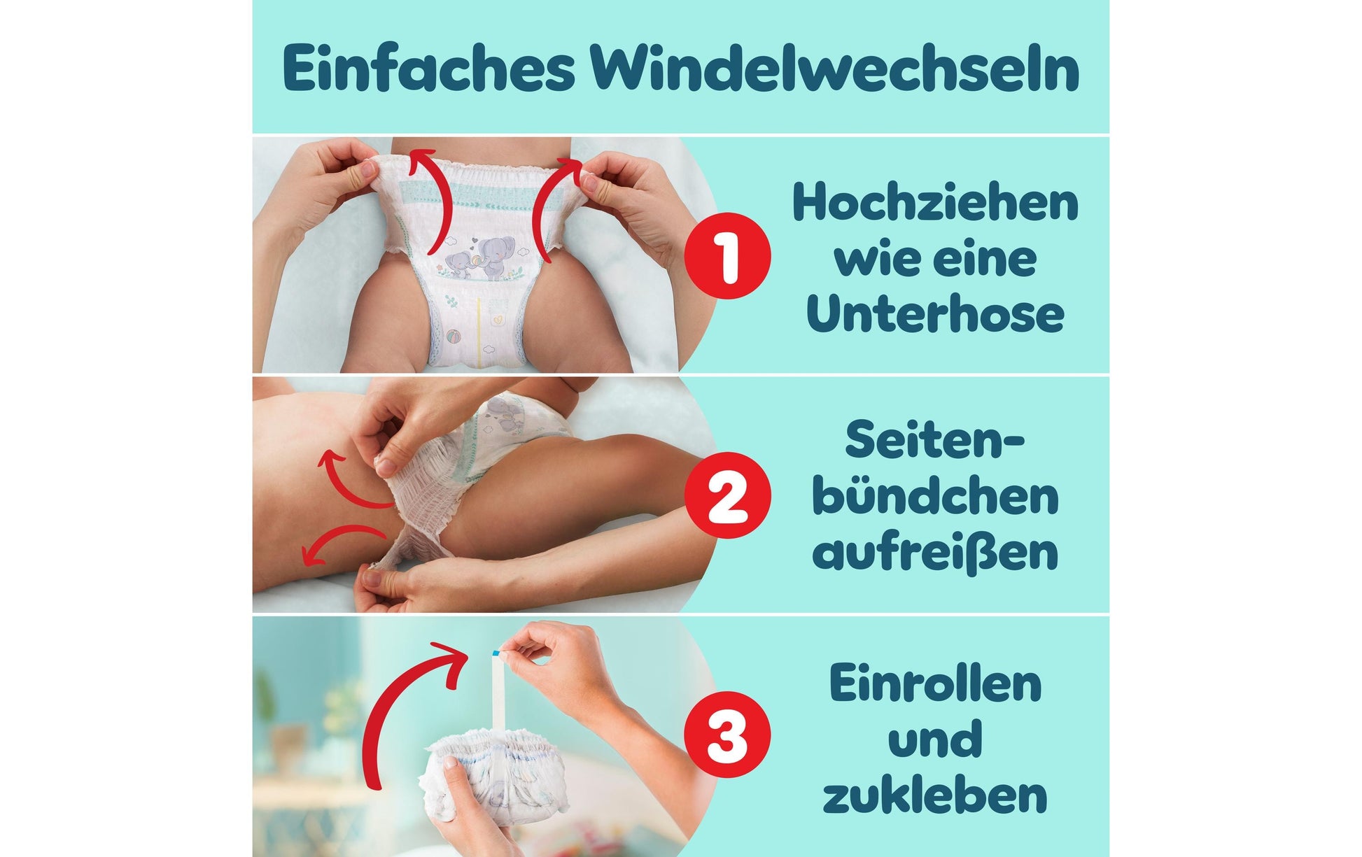 Pampers Windelhose Premium Protection – Gr. 3 (6–11 kg) – 192 Stk – Monatsbox – weiss