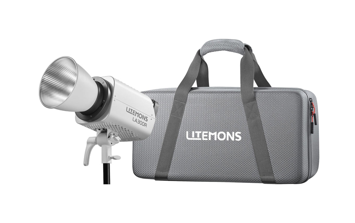 Godox Litemons LA300R LED-Leuchte – dimmbar, 1800–10000 K, 99700 Lux, 300 × 208 × 547 mm – Weiss