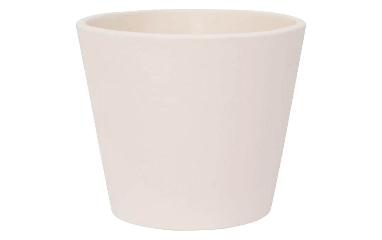 Pottery pots Inez S Pflanzentopf – Ø 13 × 11 cm – Ton, weiss