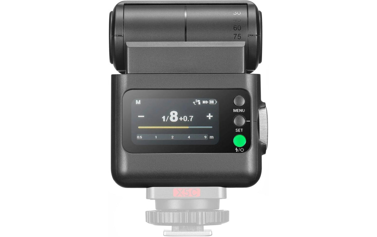 Godox iT32 Aufsteckblitz – Leitzahl 18 – Akku 900 mAh, 7,4 V (6,66 Wh), USB-C – für viele Kameras