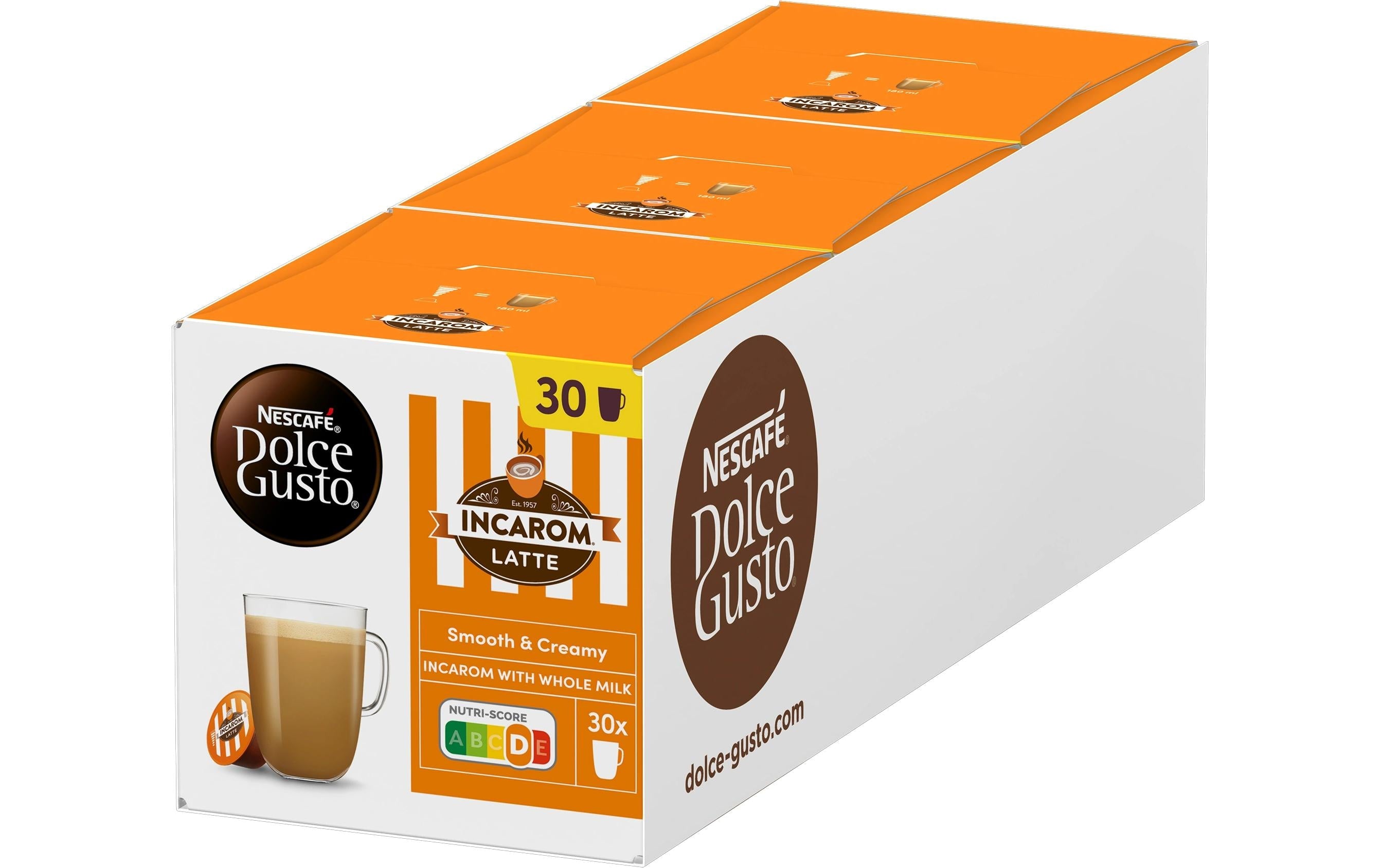Nescafé Incarom Latte – Kapseln für Dolce Gusto – Milchkaffee, 90 Kapseln