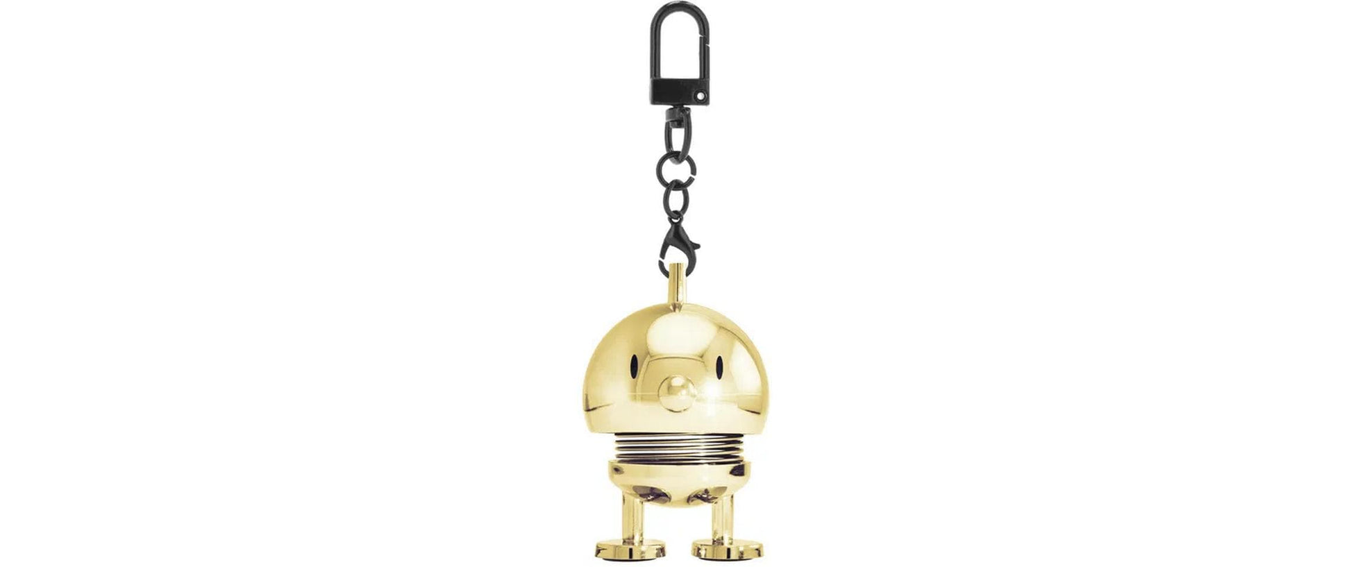 Hoptimist Schlüsselanhänger – ABS/Stahl, Gold, 40 × 34 × 59 mm