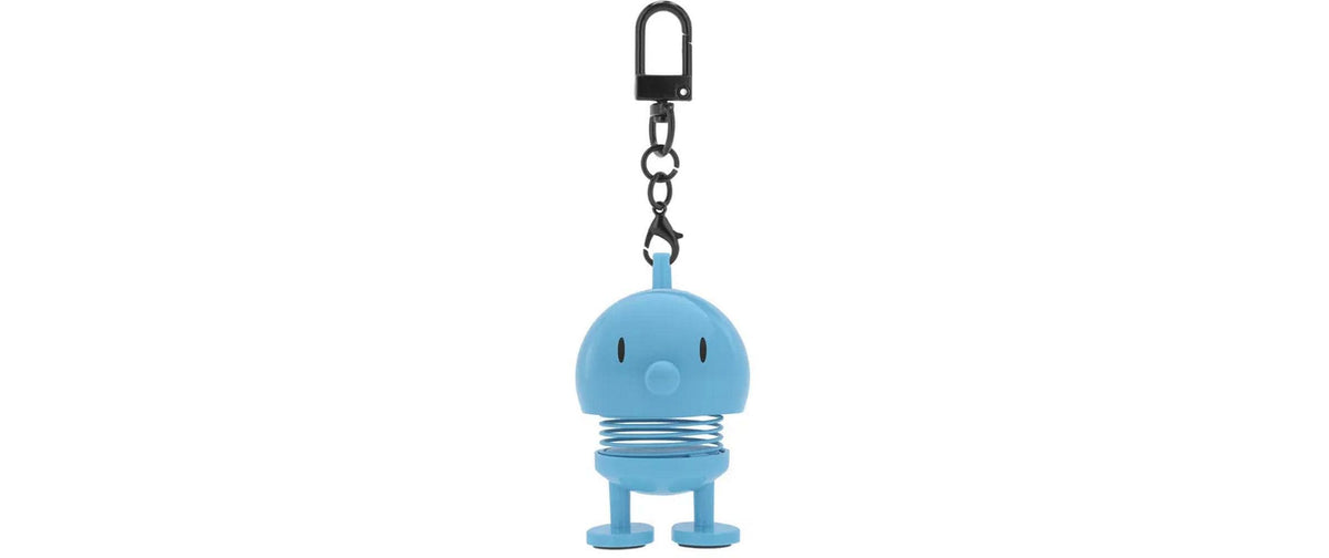 Hoptimist Gepäckanhänger – 4 × 3,4 × 5,9 cm – Blau, ABS/Stahl, Figur