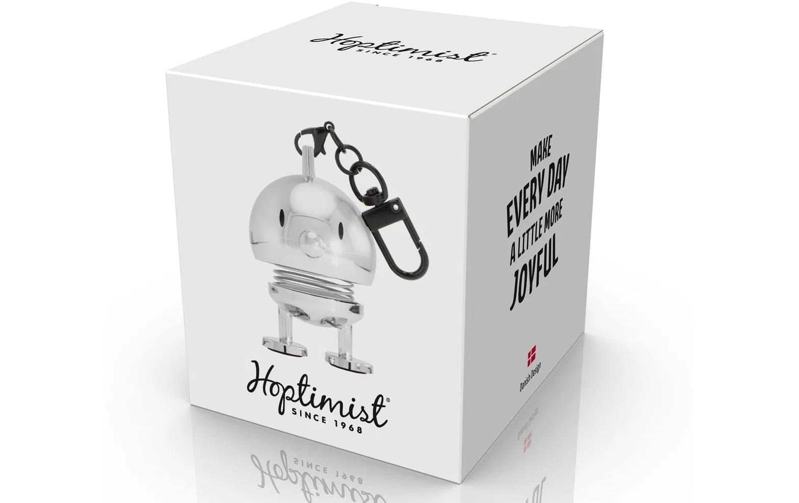 Hoptimist Gepäckanhänger – Chrom, ABS/Stahl – 40×34×59 mm