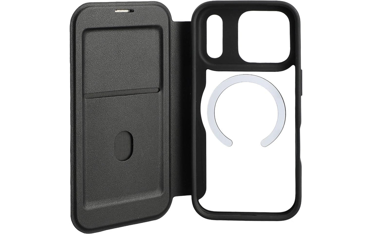 4smarts Urban Pro Folio – für Apple iPhone 17 Pro / iPhone 18 Pro, MagSafe, Kunststoff, Schwarz