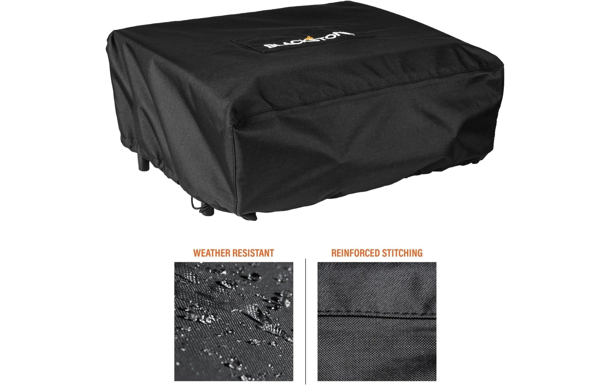 Blackstone Abdecktuch (Grill-/Raclette-Zubehör) – 59 × 45,7 × 20,3 cm, für Grills, Polyester, Schwarz