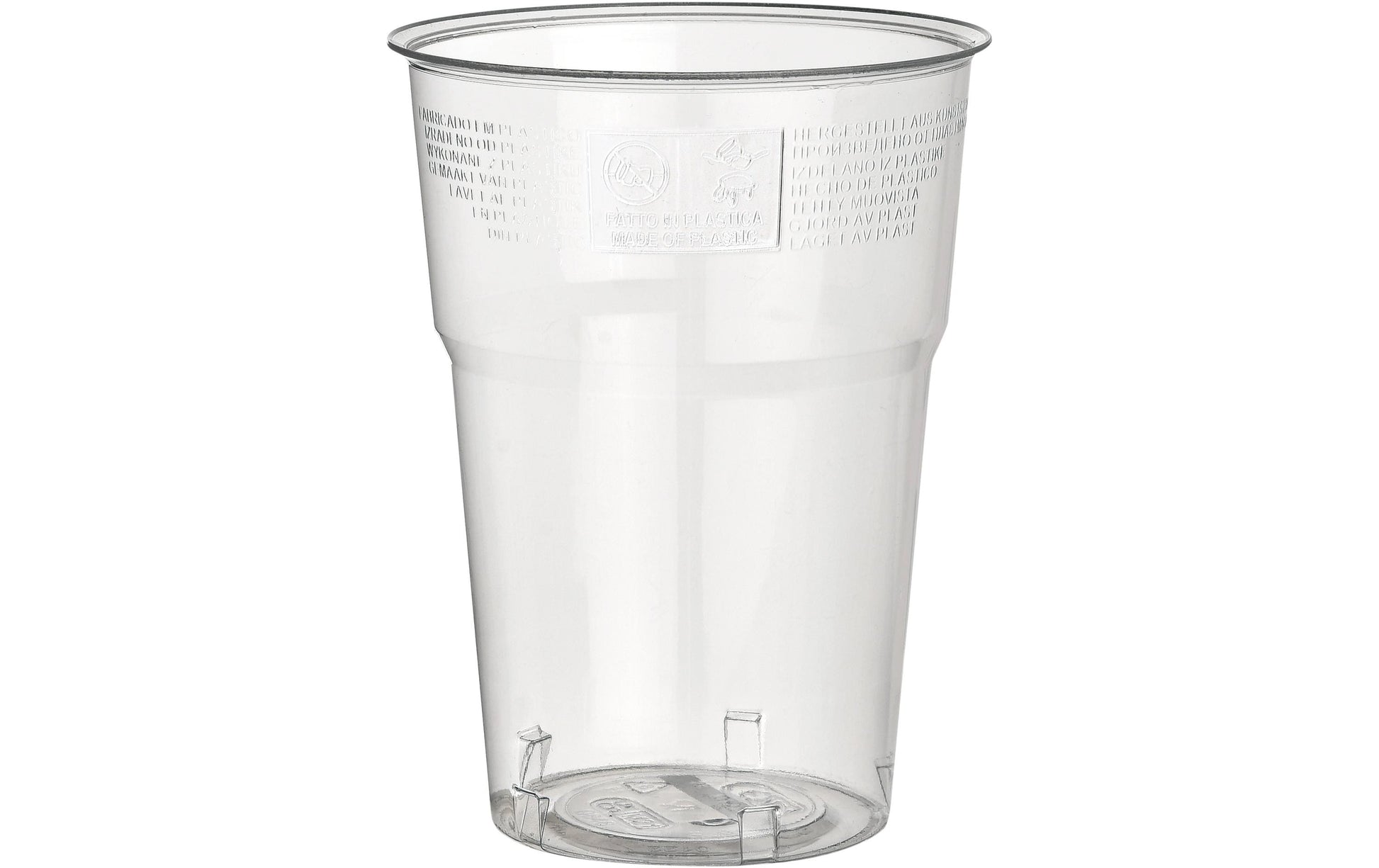 Duni Becher, PS – Ø 8,4 cm, beige/transparent – 50 Stk.