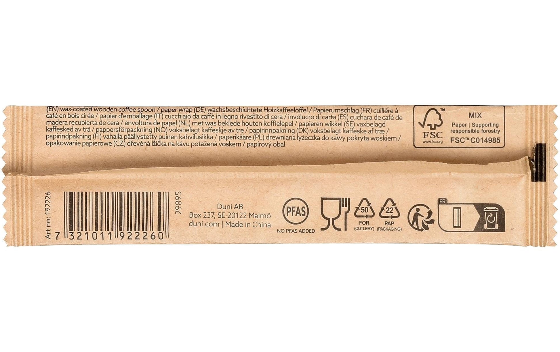 Duni Holz-Kaffeelöffel, beige