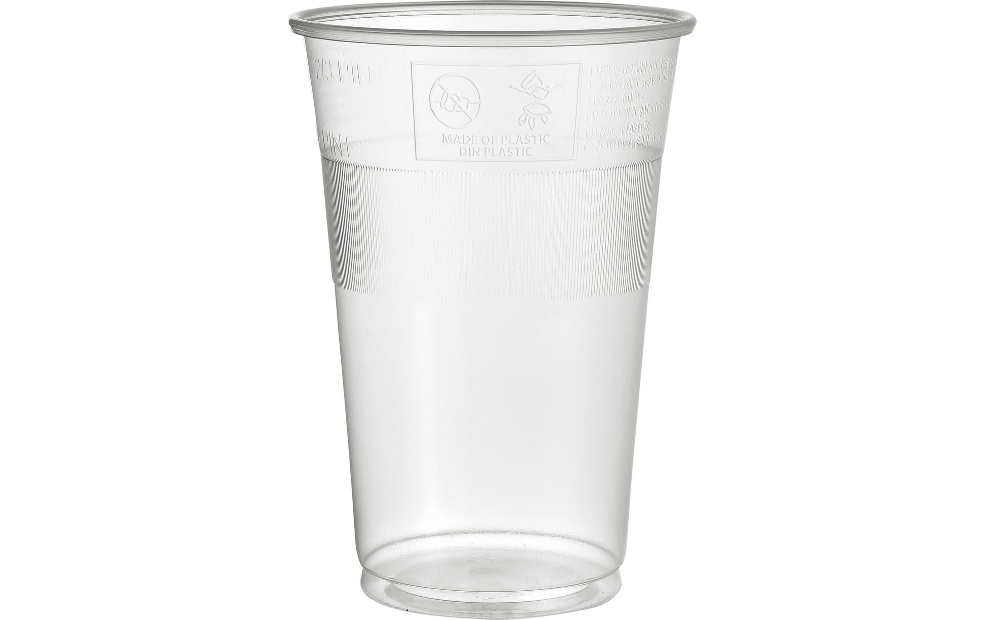 Duni Kunststoff-Bierbecher, 4 dl – beige – 50 Stk.