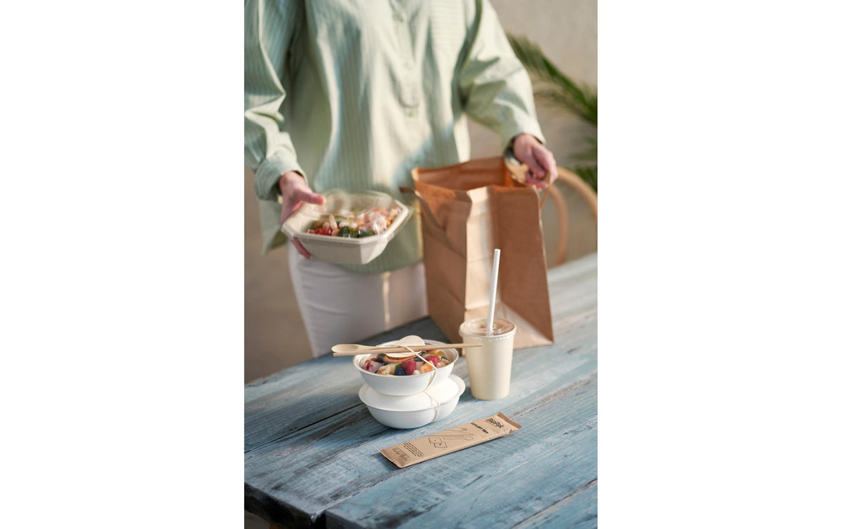 Duni Besteck-Set, Holz – 20,5/21 cm – beige