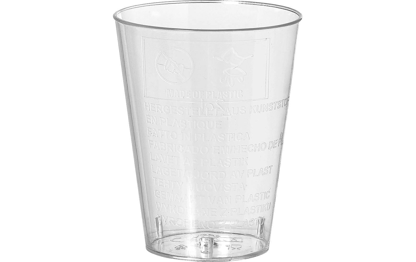 Duni Trinkbecher PS, 40 ml – beige/transparent – 50 Stk.