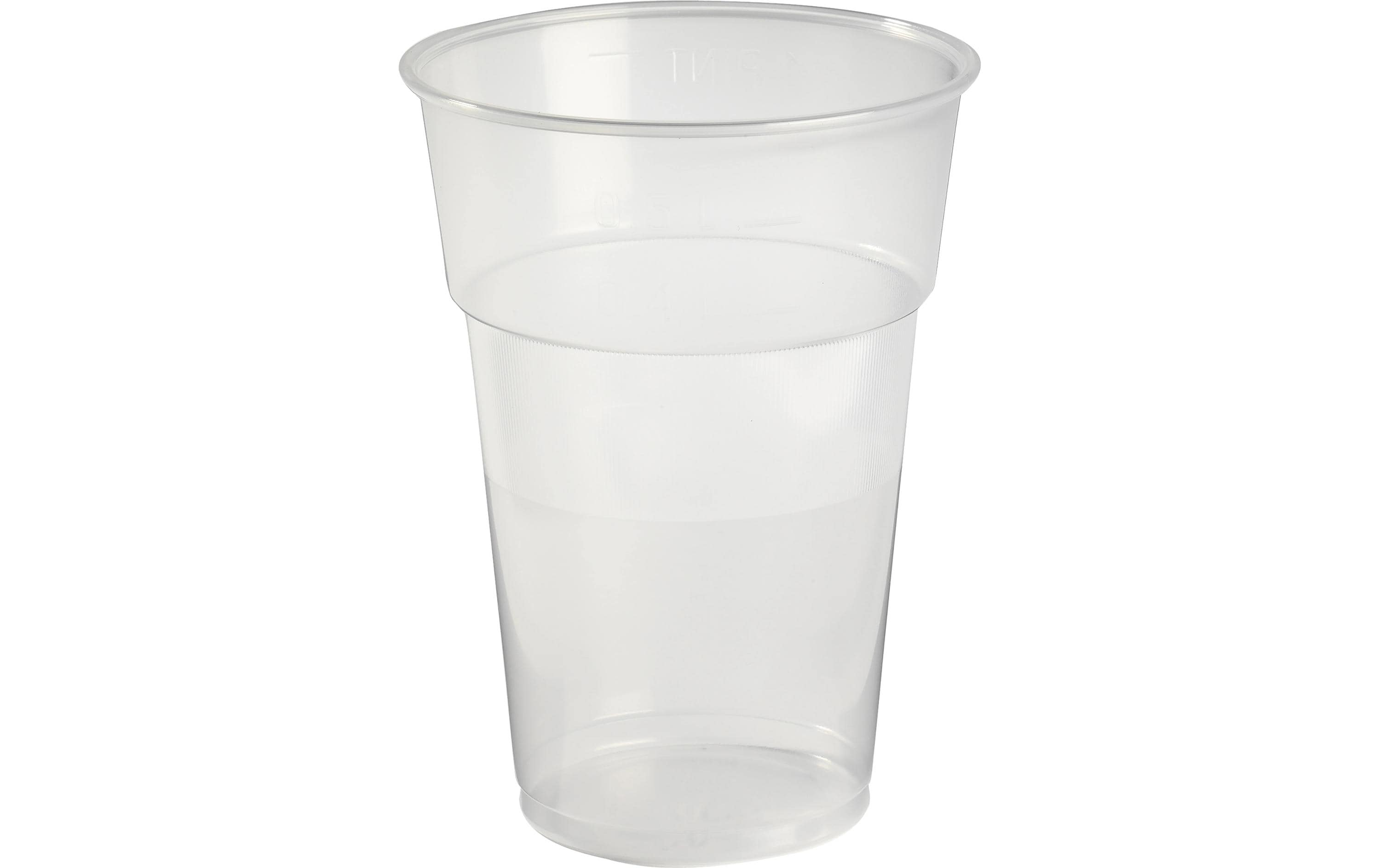 Duni Bierbecher, PP – 5 dl, beige/transparent – 40 Stk.