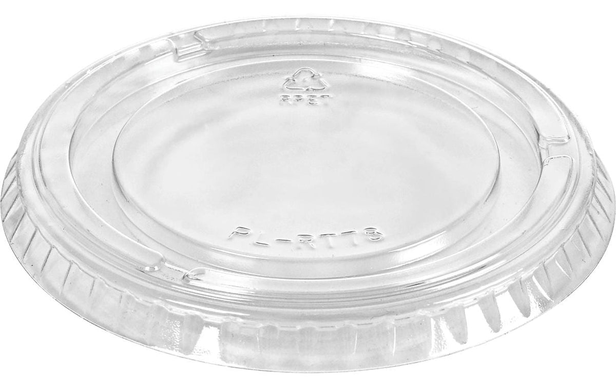 Duni Deckel für Dressingbecher 100/120 ml, rPET – Ø 8 cm, beige – 200 Stk.