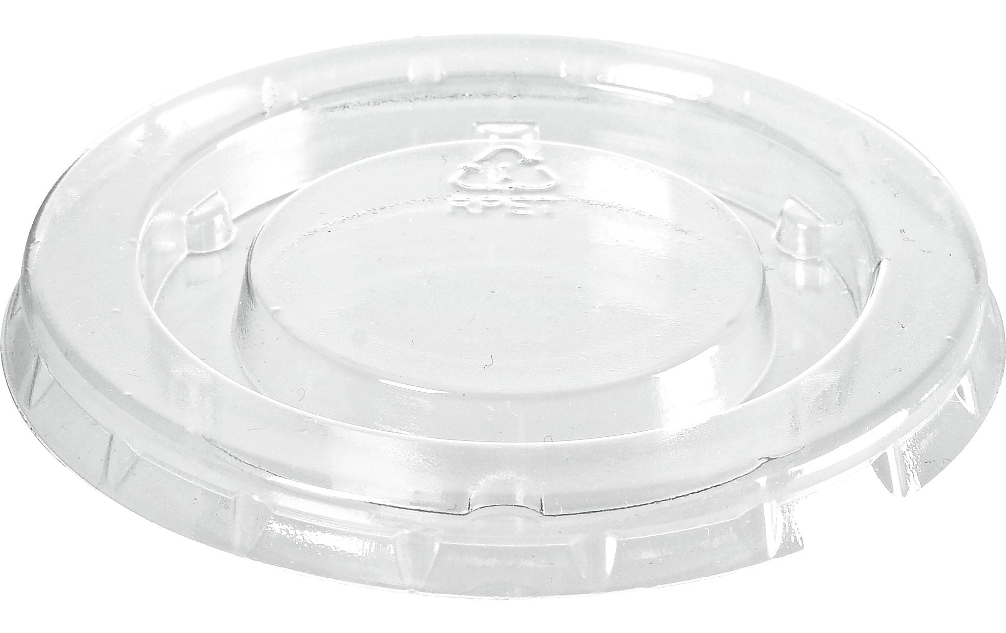 Duni Deckel für Dressingbecher 30/60 ml, rPET – Ø 6,6 cm – beige/transparent – 1500 Stk.