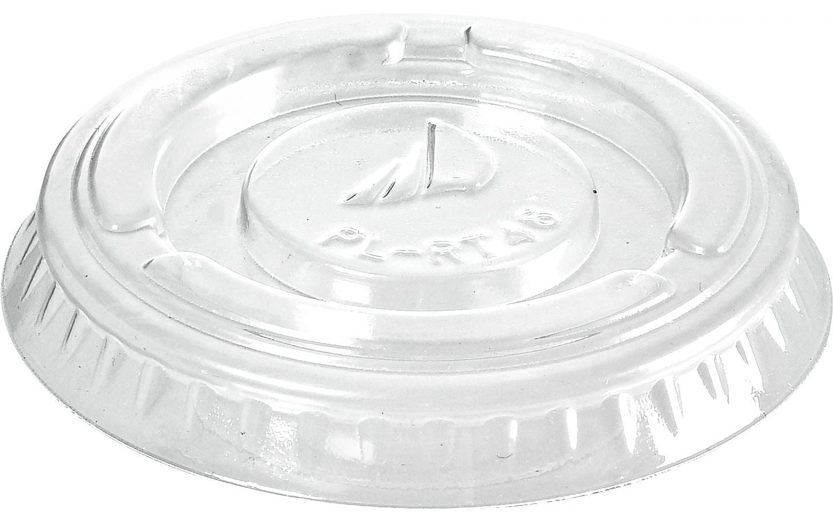 Duni Deckel für Dressingbecher 30 ml, rPET – Ø 4,9 cm, beige/transparent