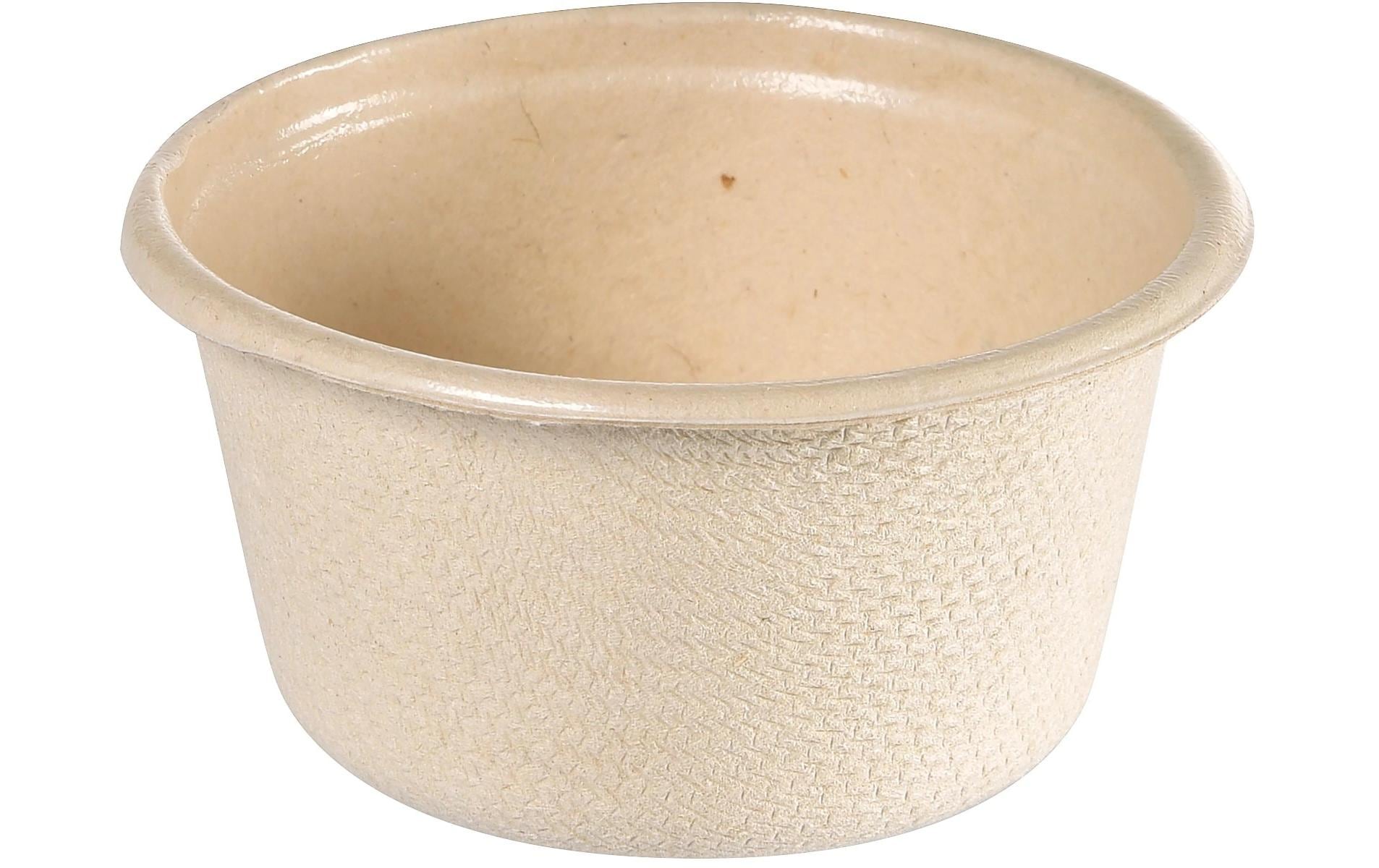 Duni Dressingbecher, Bagasse (Zuckerrohr), PLA-beschichtet – 0,6 dl, beige – 125 Stk.